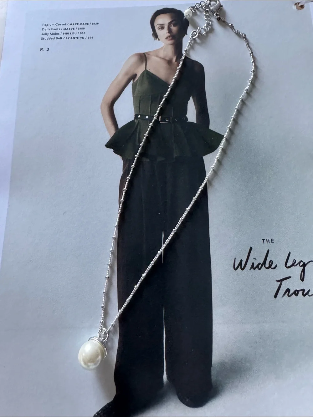 Sterling Silver Pearl Pendant Necklace - Cream Pearl